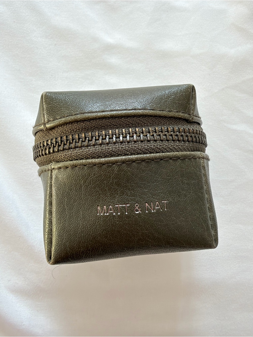 MATT & NAT Olive Green Jewelry Pouch